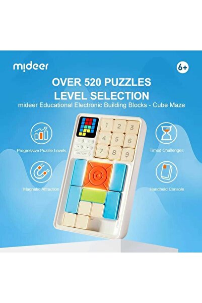 Mideer Klotski Cube Maze, Intelligence Game, Integrated Intelligence, Logical Thinking, Puzzle Pieces And Magnetic Blocks