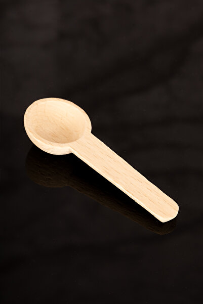 Dolkin Home 12' Natural Wooden Mini Round Scale Spoon 7 cm