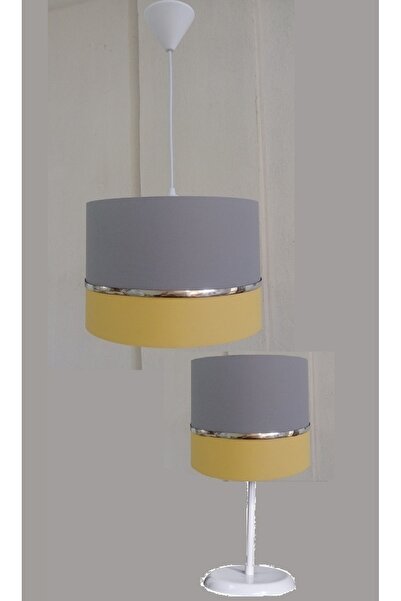 Genel Markalar GRİ SARI KUMAŞ KAPLAMA 2.Lİ SET YATAK ODASI GENÇ VE ÇOCUK ODAS...