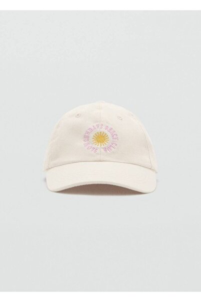 MANGO Kids Бавовняний капелюх з козирком