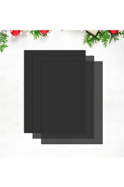 OLİ Art 20X30 Black Pelur Paper 100 Pieces Milaj Paper Thin Pelur Paper A4 100 Pcs