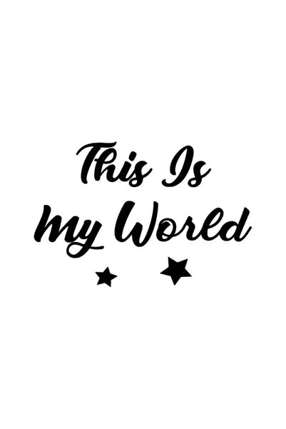 Generic Brand This is My World Sticker Auto Motor Laptop Wall Foil Sticker 25...