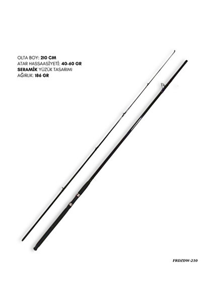 POYRAZ Spin Surf Olta Kamışı 210 cm 40-60 gr Seramik Yüzük FRDZDW210