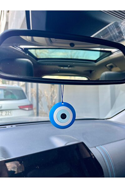 HisConcept Çift Taraflı Nazar Boncuğu Desenli Tasarım Araba Dikiz Aynası Süsü