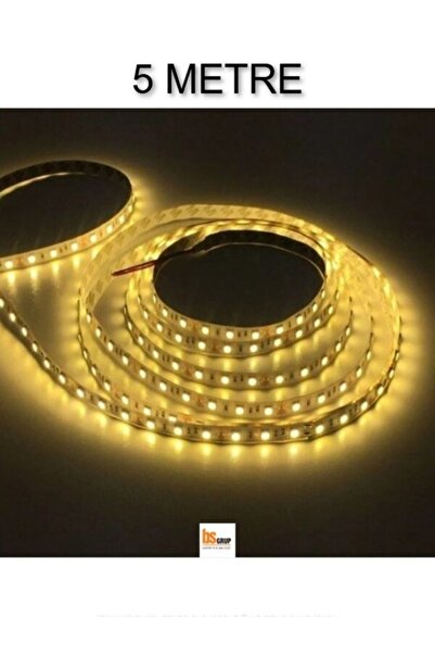 Genel Markalar 5 Metre Yapışkanlı Iç Mekan Rulo Günışığı Işıklı Şerit Led 12v ( Trafo Hariç - Yapışkan Bantlı )