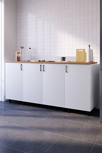 MOBİDEKO BUSH ALT MODÜL MUTFAK DOLABI 200 CM (TEZGAH DAHİL)