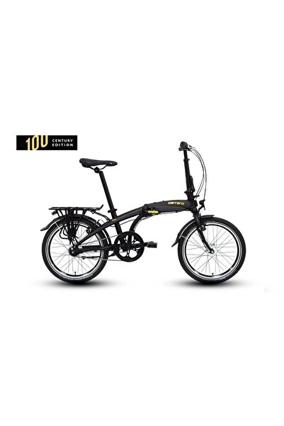 Carraro Flexi CE 20 Jant 7 Vites Katlanır Bisiklet Mat Siyah/Antrasit Altın