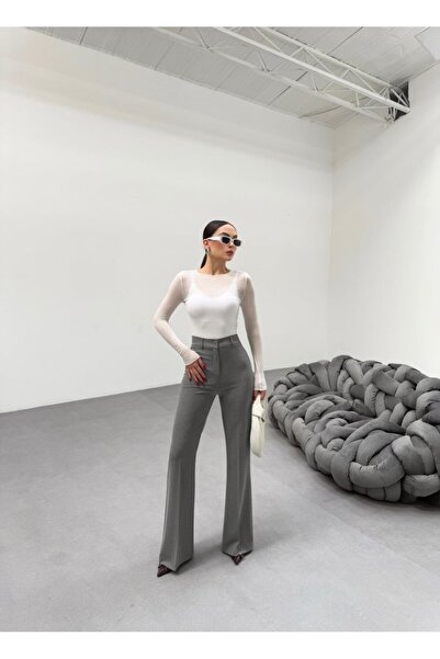 buğrahayalin    230 Gr Poly Viscose Full Lycra Flared Trousers