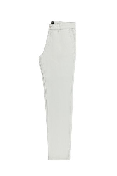 Abdullah Kiğılı Patterned Lycra Regular Fit Canvas Trousers