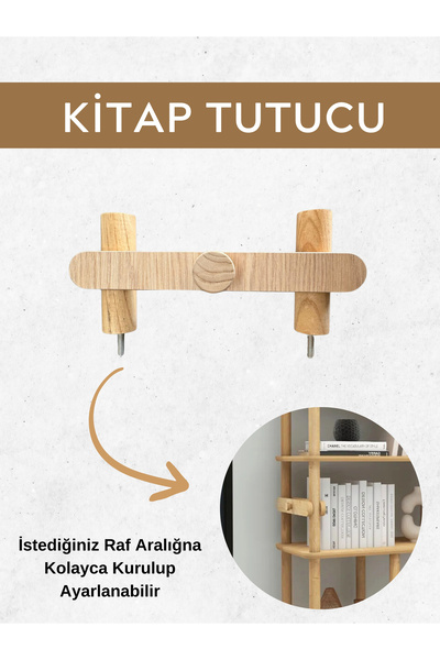 ÇMD ÇAKIR MOBİLYA DEKORASYON Kitap Tutucu 1 Adet ; ÇMD Tasarım KİTAPLIK , SALVİA , ROSA,  FOGLİA,