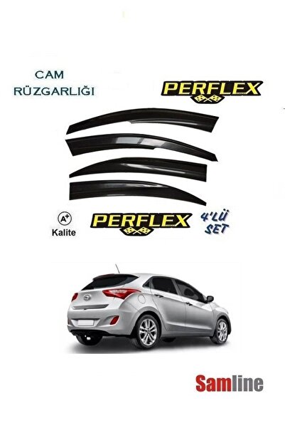 PERFLEX Hyundai İ30 2015 Modeller için Cam Rüzgarlığı Takımı 4'lü Set Mügen