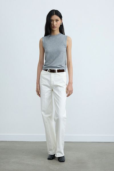Suud Collection Gray Lea Knitwear Blouse