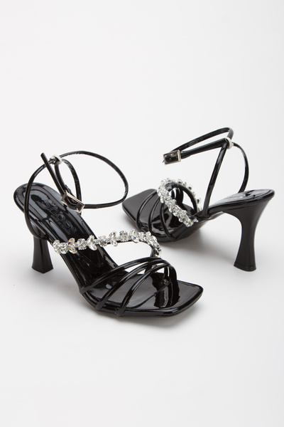 Lukatlove Women's Stone Embroidered Heeled Shoes