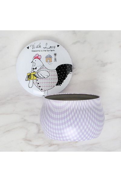 Ethab Ticaret Metal Storage Box Round
