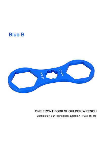 Choice مفتاح شوكة أمامية من الألومنيوم للدراجات الجبلية من TOOPRE باللون الأز...