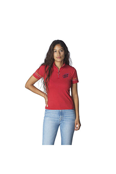 Santa Cruz Absent Flame Dot Mock Neck S/S Shirt