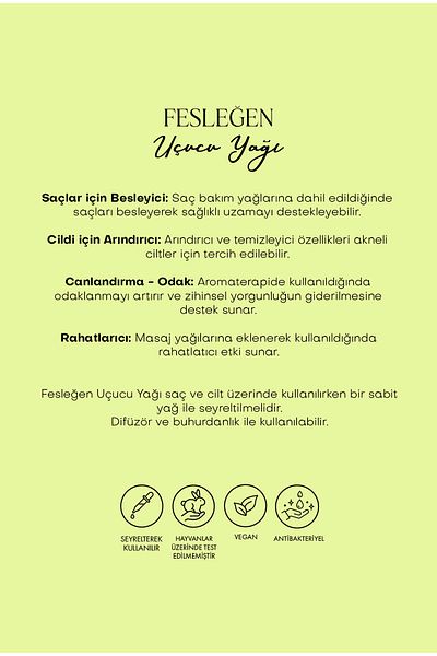 Polente Natural Basil Essential Oil (10 ml)