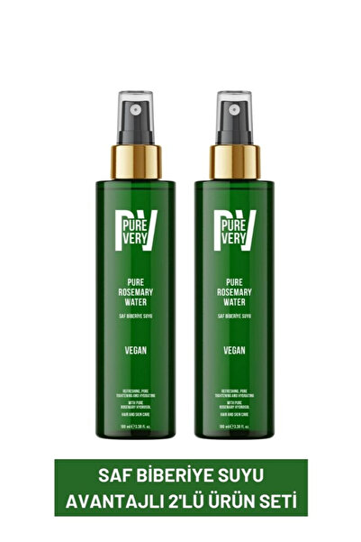Purevery 2'li Biberiye Suyu Dökülme Karşıtı ve Saç Uzamasını Destekleyici Saf...
