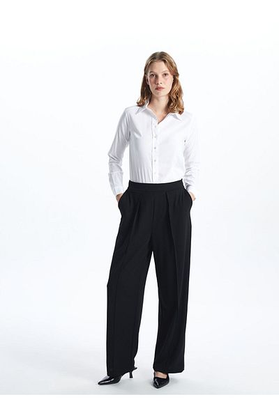LC Waikiki New Season Loose Fit Wide Leg Women's Trousers - S5Fy41Z8