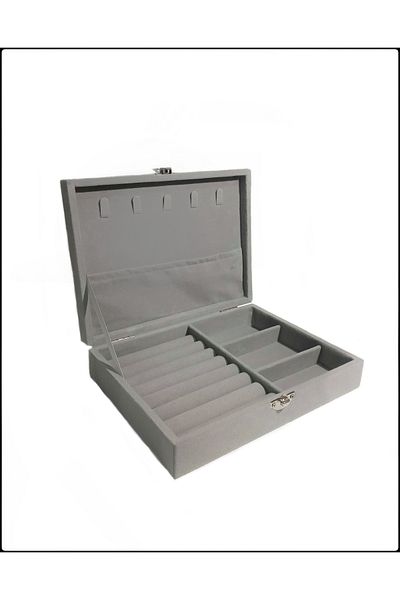 İsdeksan Suede, 1 .Quality, Jewelry Box, Ring Box, Drawer and Suitcase Organizer Jewelry Stand and Organizer