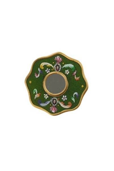 Paşabahçe Çiçek Desenli Mini El Aynası 11cm