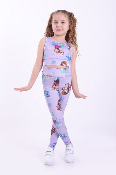 BEBİPA Elsa Printed Girl's Camisole Crop Set
