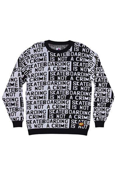 Santa Cruz Not A Crime Knit Crew Sweater