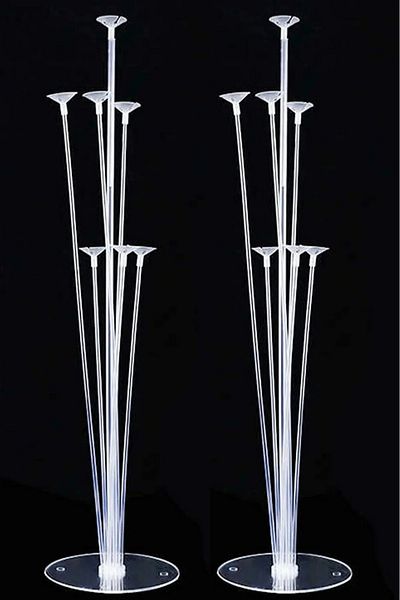 asöy 2Pcs 7 Balloon Stand Set Desktop Balloon Holder for Party and Birthday Easy Installl 70cm