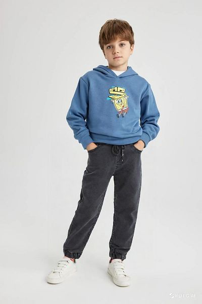 Lindakids Slim Fit Jogger Boy's Jeans with Elastic Waist and Legs