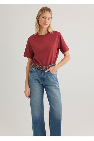 Mavi Red Basic Women's T-Shirt