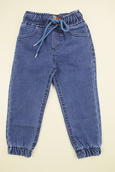 Lindakids Bel Paça Lastikli Slim Fit Jogger Erkek Çocuk Kot Pantolon