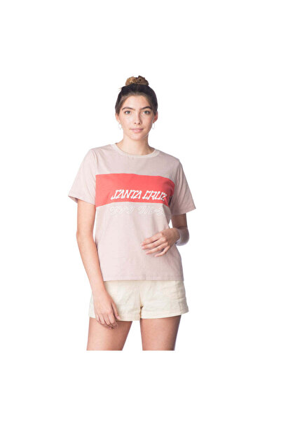 Santa Cruz Track Strips Relaxed Crop T-Shirt