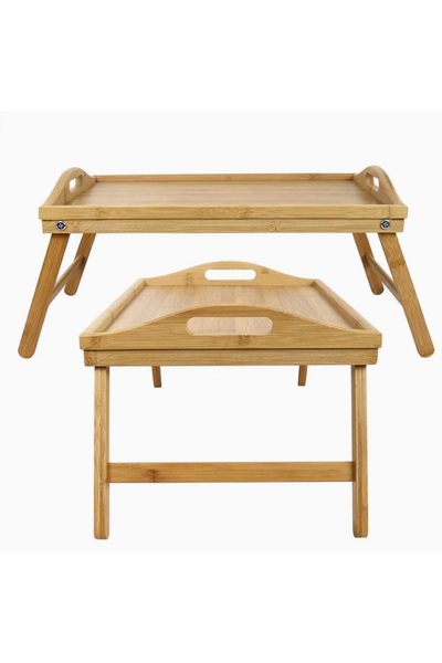 Sever Bamboo First Quality Bed Sofa Enjoyment Tray with Folding Legs