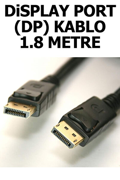 Plus Bilişim Displayport to Displayport Görüntü Monitör Bağlantı Kablosu 1.8 Metre DP to DP Kablo Plus Bilişim