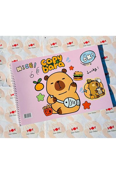 ÖZ KIRTASİYE Capy Bara Picture Notebook (with Gift)