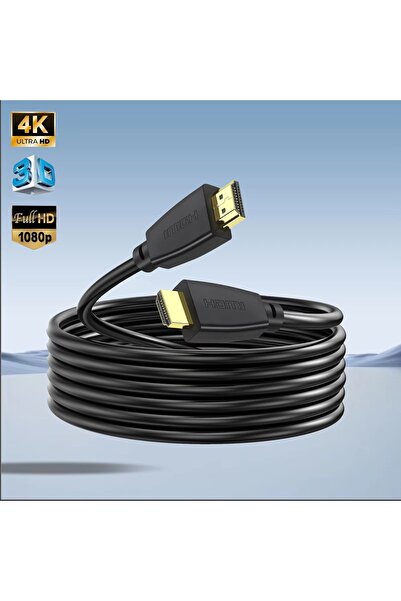 Derwell 10 Metre 10m Hdmi Kablosu Lcd Laptop Hd Ara Bağlantı Erkek-erkek Tv K...