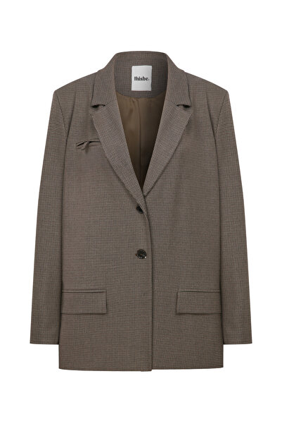 Thisbe BELLO Desenli Kahverengi Ceket