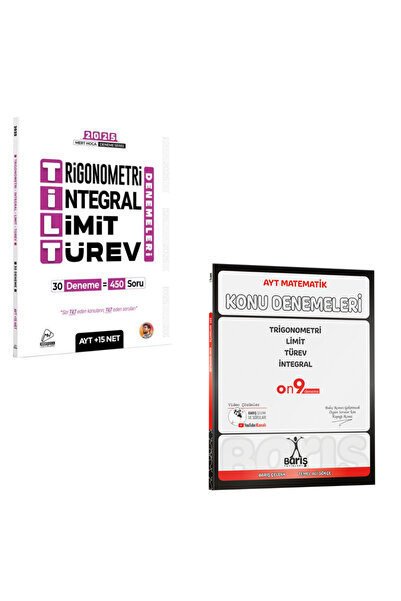Hız ve Renk Yayınları 2025 Mert Hoca AYT TİLT Deneme ve Barış Trigonometri İn...