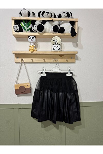 Store Leather Detail Skirt