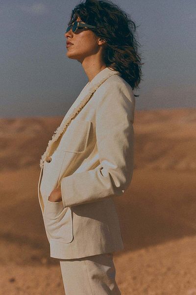 H&M Frayed-edge blazer
