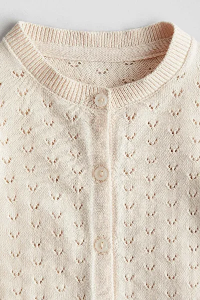 H&M Pointelle-knit Cardigan