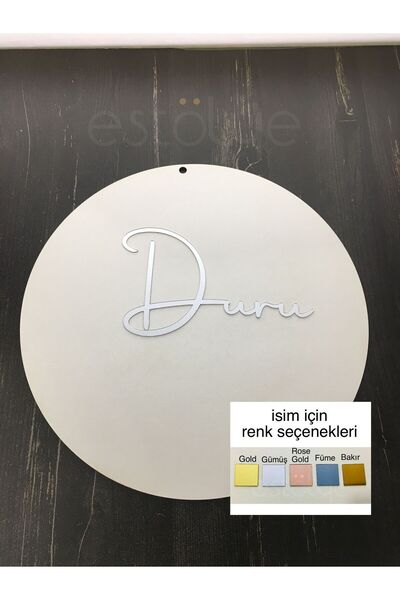 estölye Özel Konsept Tasarım Pleksi isimli Bebek Çocuk Kapı Süsü Nişan Kına Nikah Düğün isme Özel Kapı Süsü