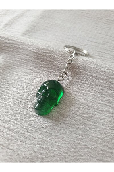 LuArte سلسلة مفاتيح جمجمة إيبوكسي