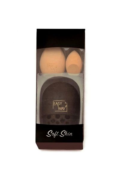 Easy Easy Way Contour Sponge and Foundation Sponge Set with Case