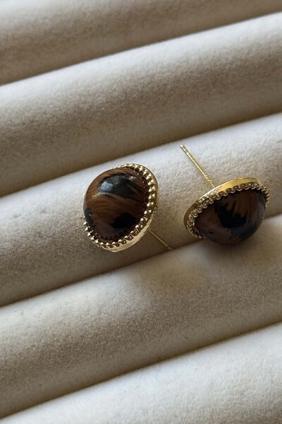 AMORE.İST STORE Çelik Leopar Küpe