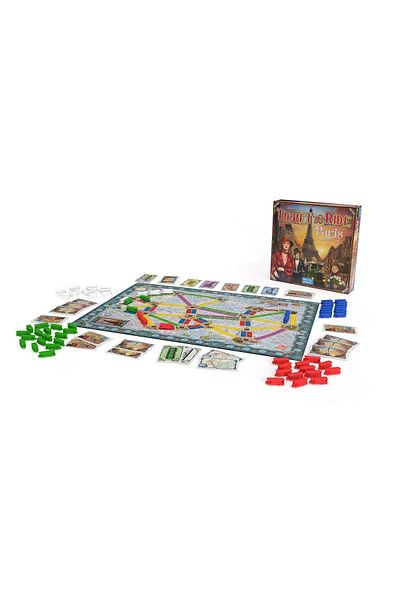 Asmodee Board game Ticket to Ride Paris, English language