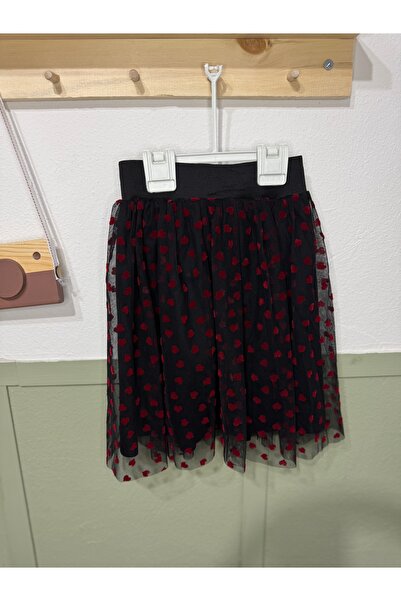 Store Heart Tulle Detail Skirt