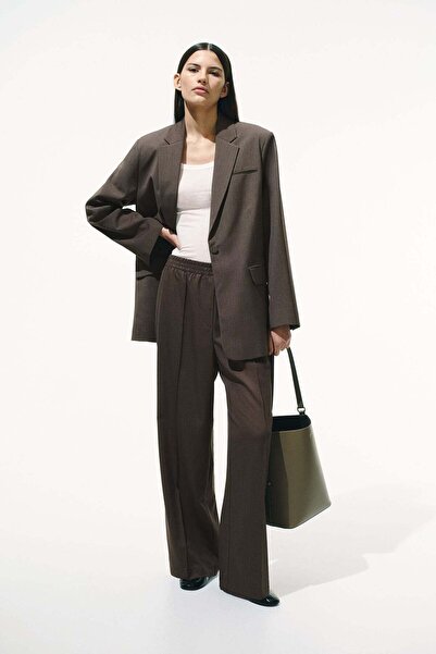 H&M Wide crease-detail trousers