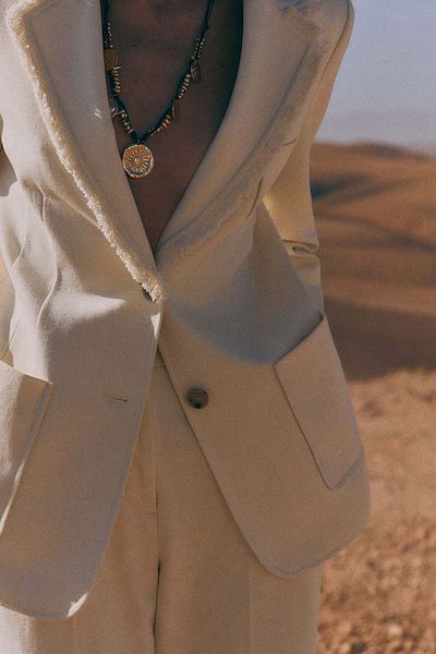 H&M Frayed-edge blazer