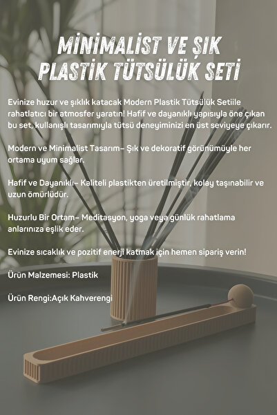 Genel Markalar Modern Dekoratif Tütsülük Seti